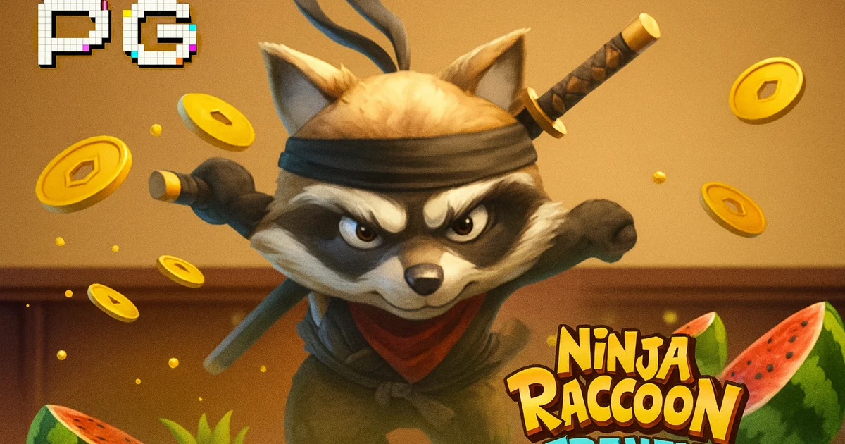 รีวิว Ninja Raccoon Frenzy ค่าย PG Soft: ฟีเจอร์โบนัส รีลคู่ และ RTP