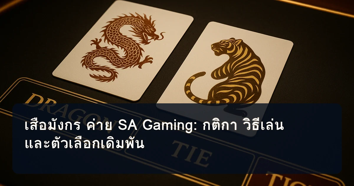 เสือมังกร ค่าย SA Gaming: กติกา วิธีเล่น และตัวเลือกเดิมพัน